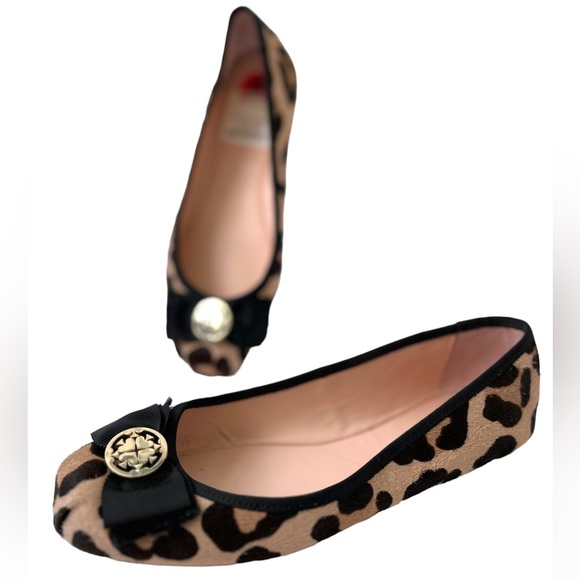 kate spade Shoes - Kate Spade New York Fontana Too Ponyhair Leopard Print Ballet Flats